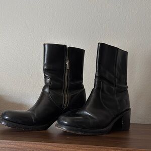 Frye Black Leather Boots